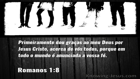 Romanos 1:8 (black)